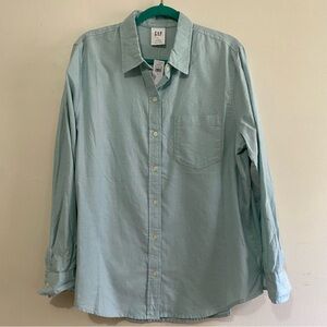 Sage Green 100% Cotton Oxford Easy Shirt
